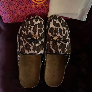 TORY BURCH Tory Charm Mule/Reva Leopard 9.5